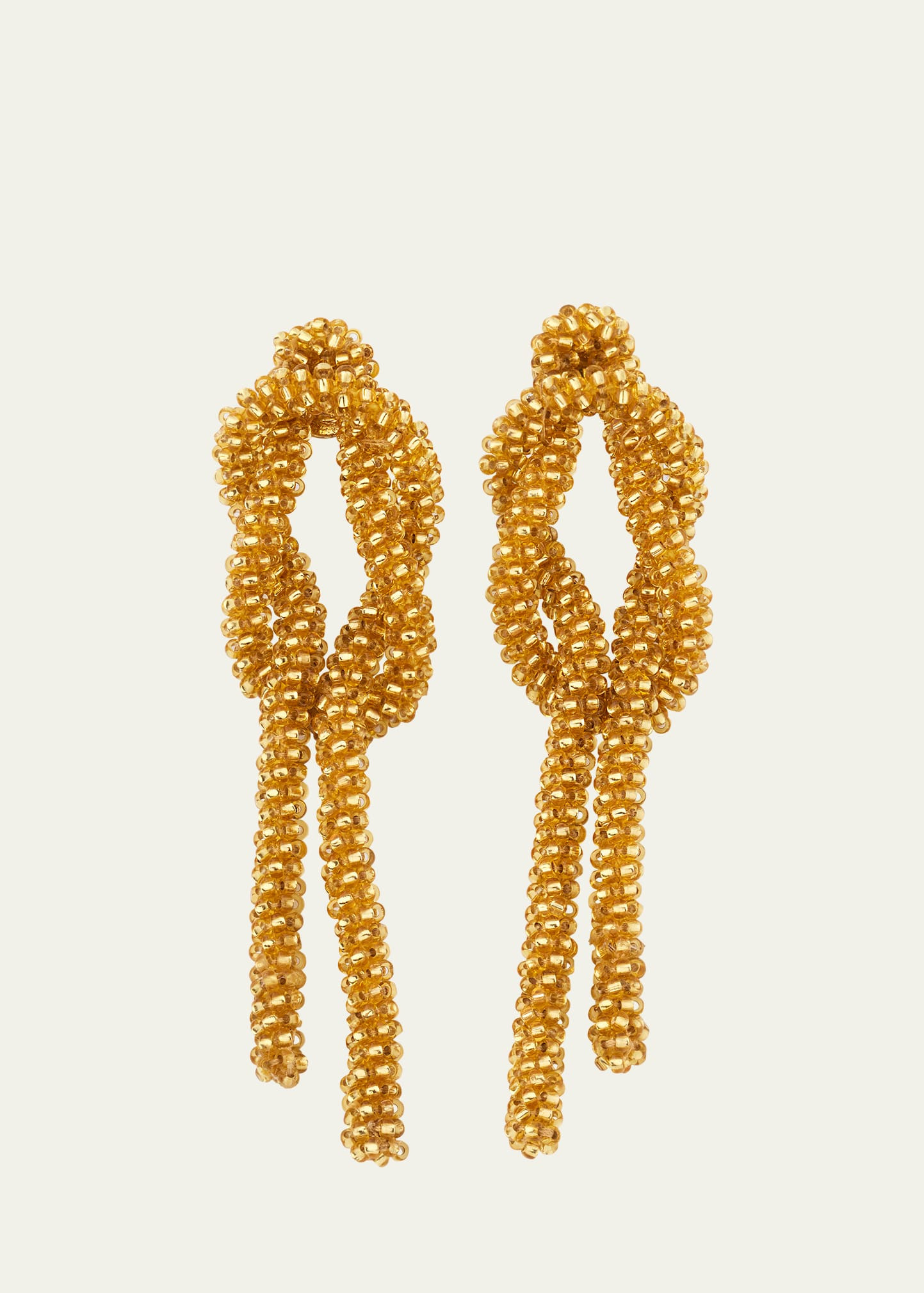 Beaded Knot Earrings - 1