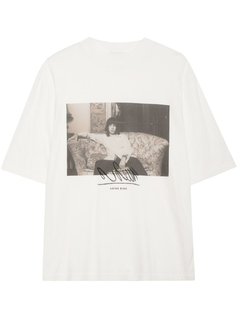 graphic-print organic cotton t-shirt 1