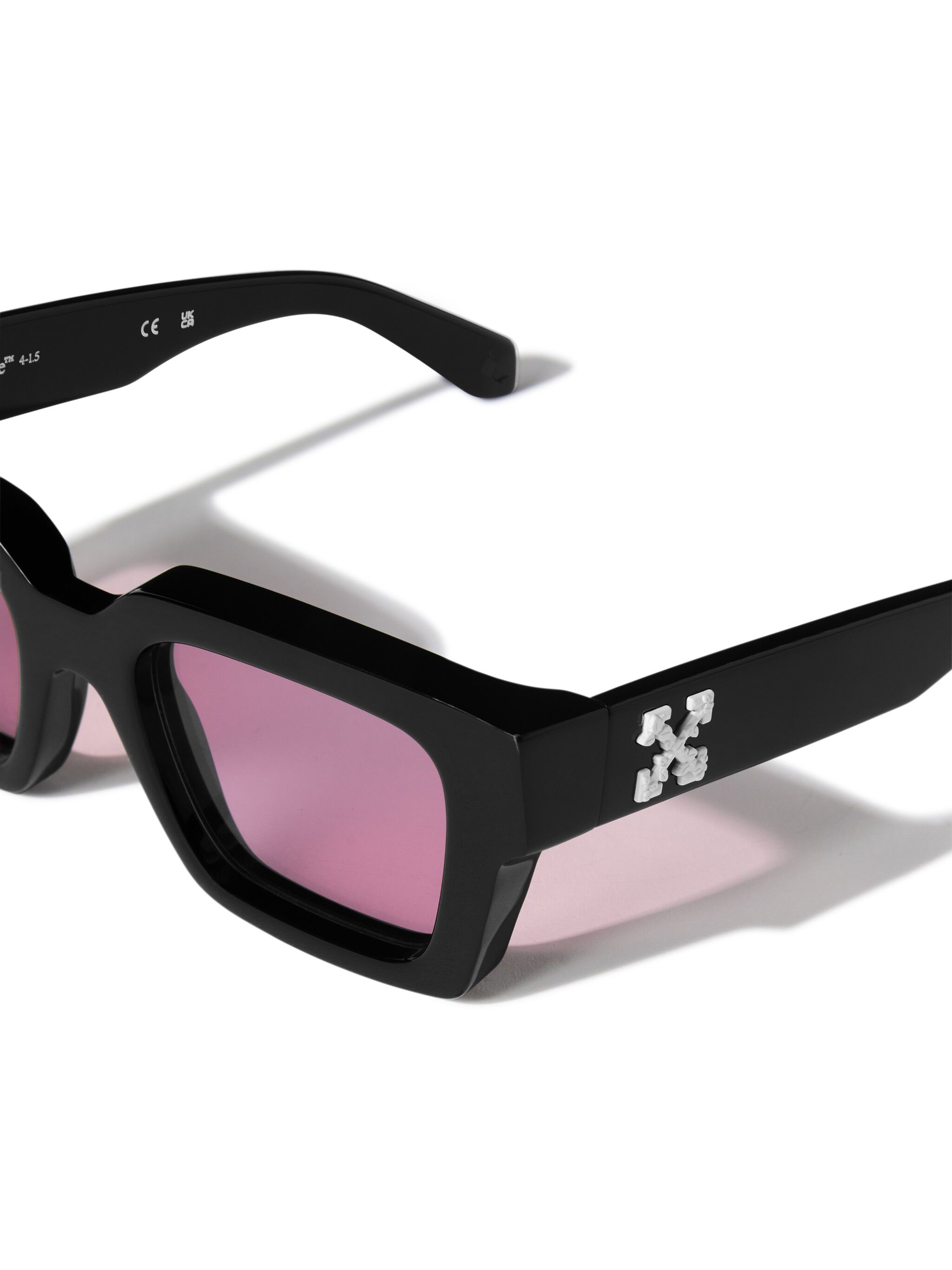 Black/Pink Virgil Sunglasses - 2