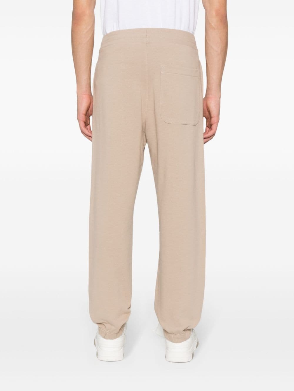 logo-print cotton track pants - 4