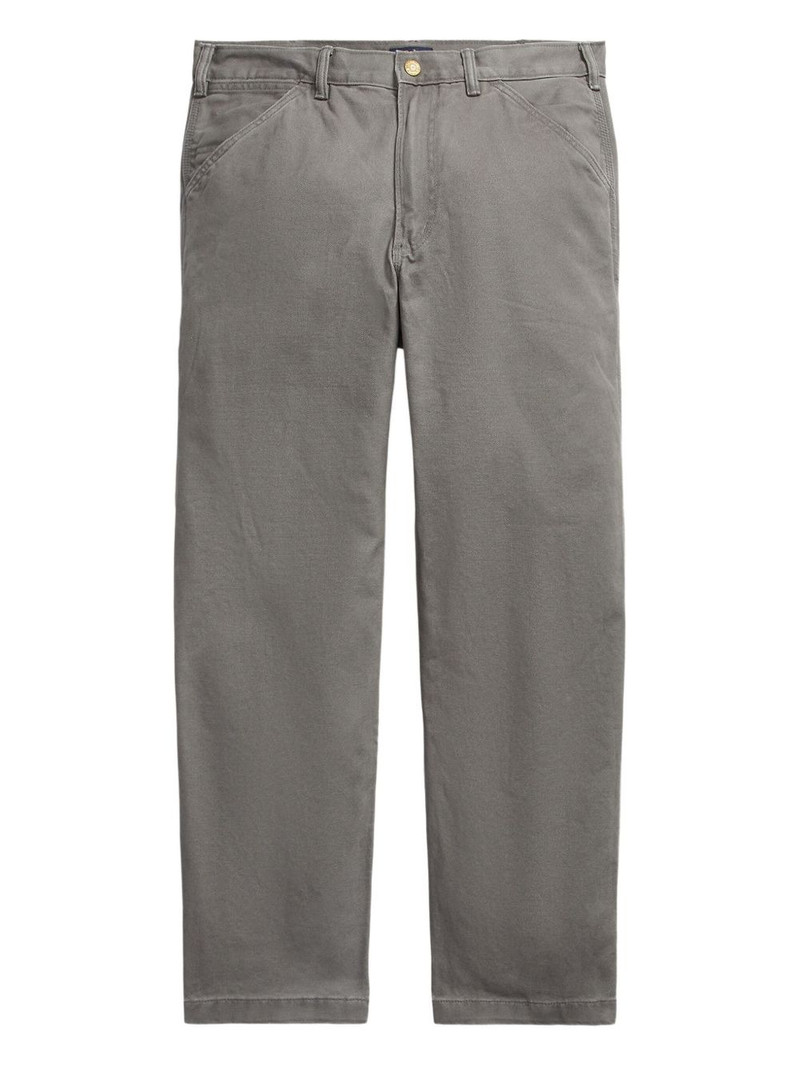 buttoned straight-leg jeans 1