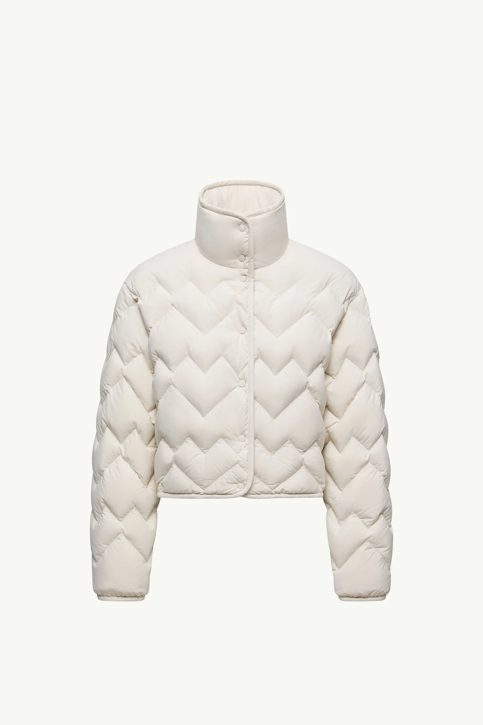 Senevee Heart-Quilted Short Down Jacket - 1