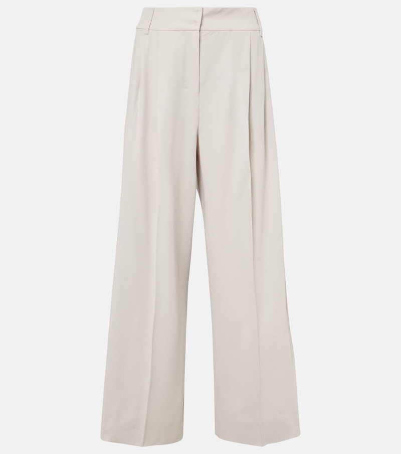 Nichols wool wide-leg pants - 1