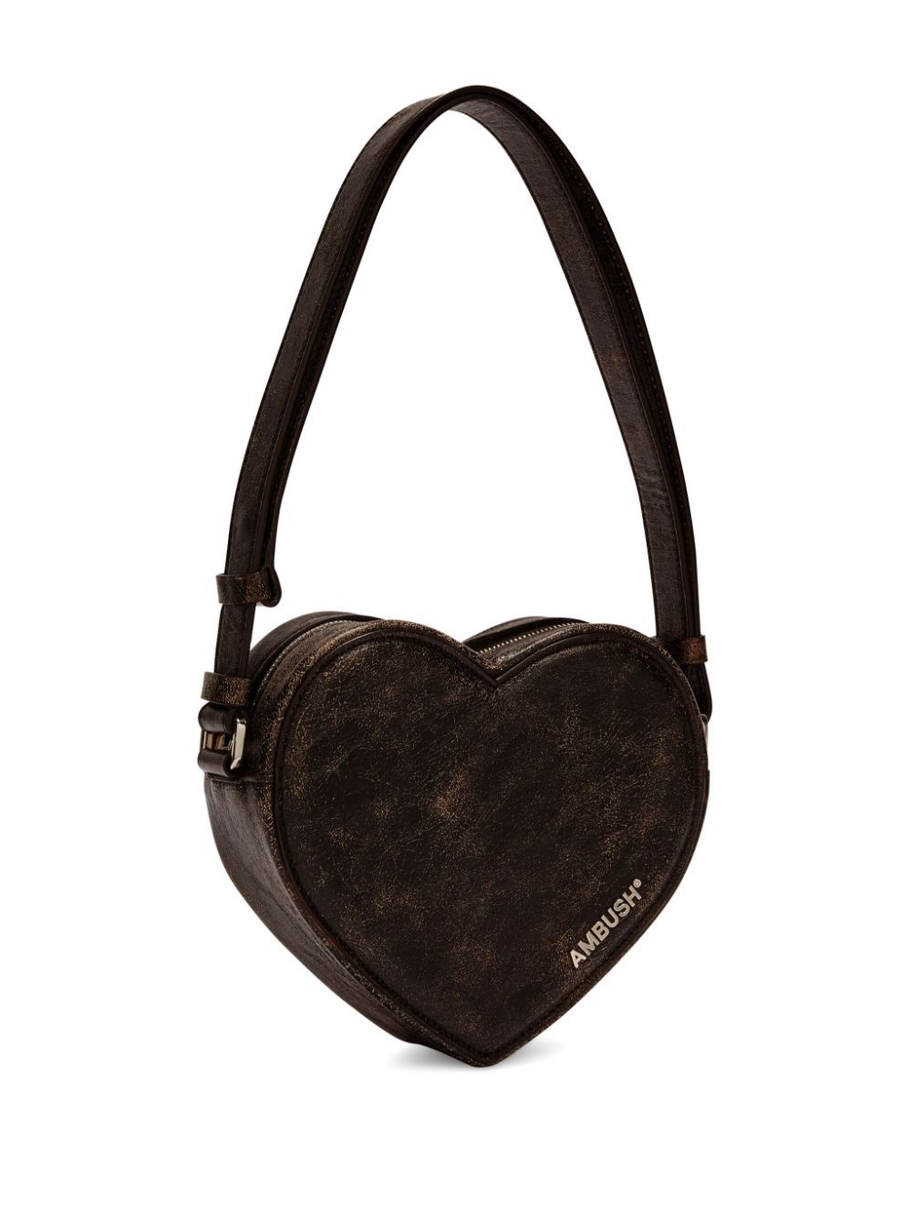 Heart leather shoulder bag - 4