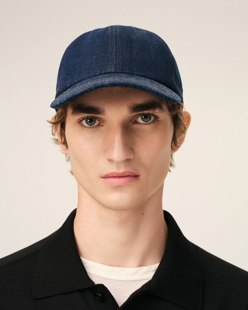 AMI Paris BLUE DENIM AMI PARIS SIDE PATCH CAP outlook