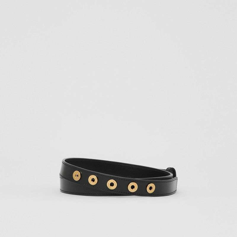 Logo Graphic Leather Belt 1