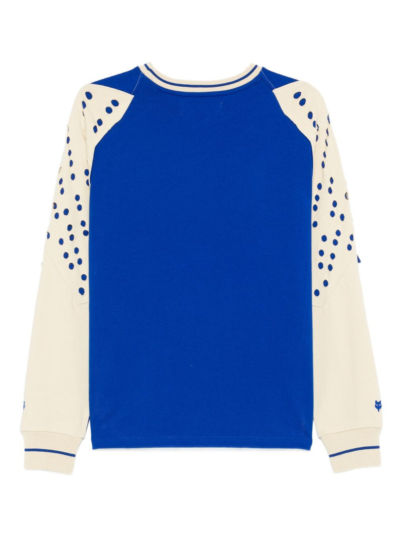 Kiko Kostadinov perforated long-sleeve sweatshirt outlook