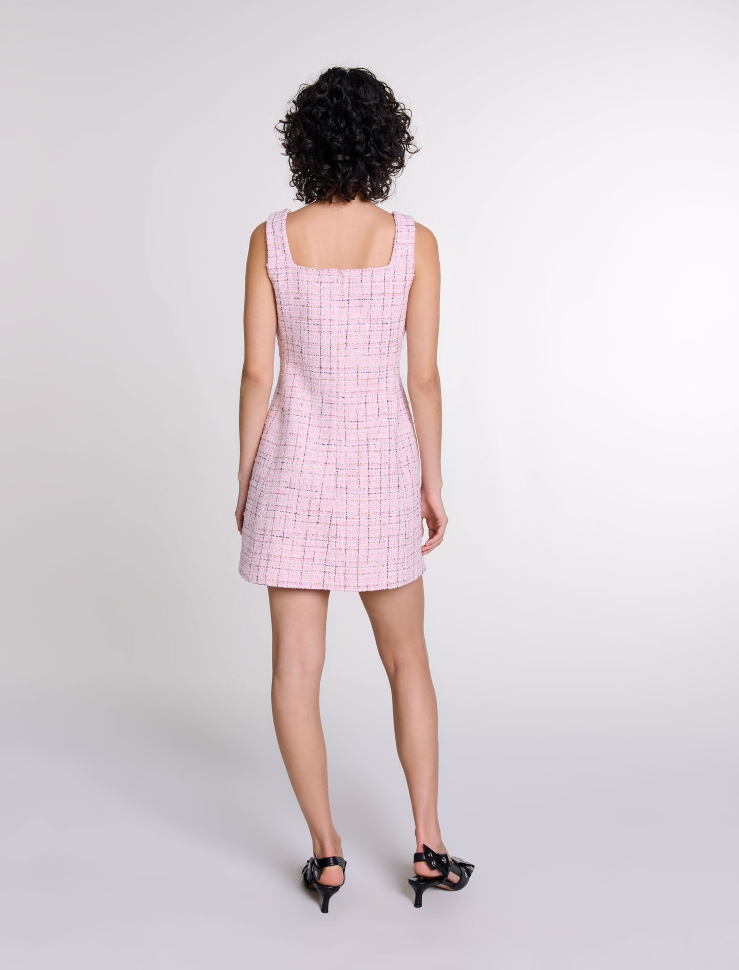 Sleeveless tweed dress - 4