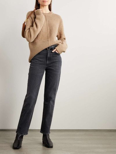 Totême Paneled ribbed wool sweater outlook