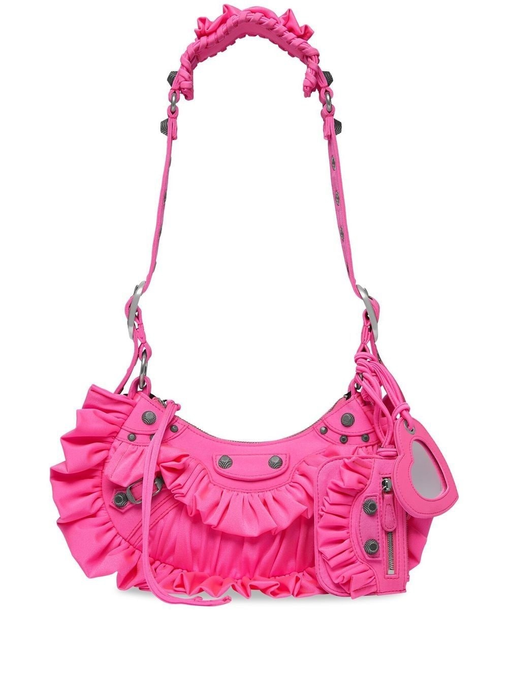 Le Cagole ruffles shoulder bag - 1