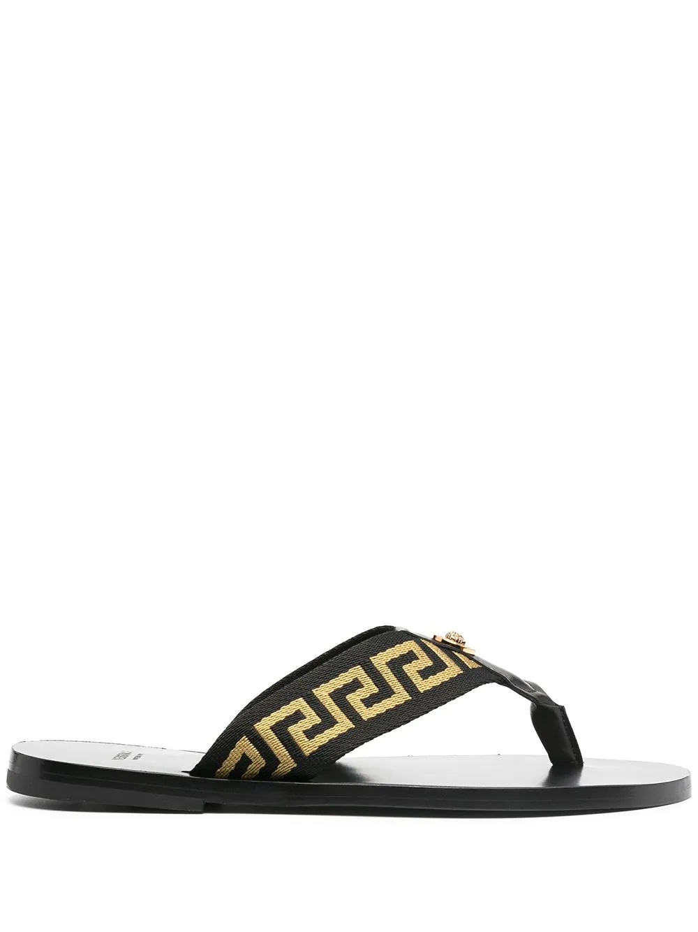 Greca pattern flip flops - 1