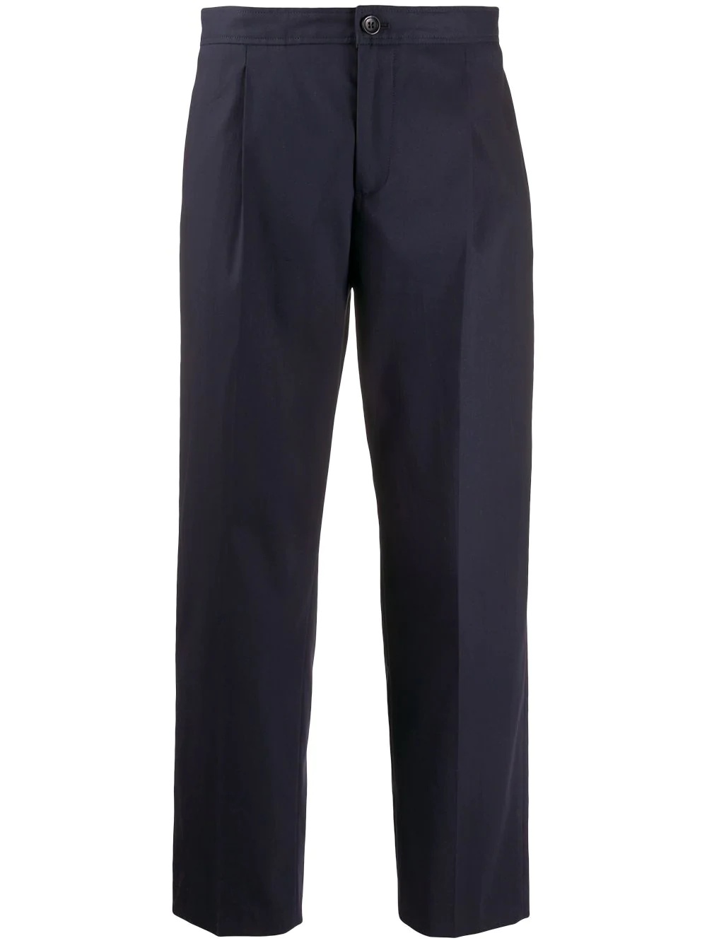 Amalfi straight-leg cotton trousers - 1