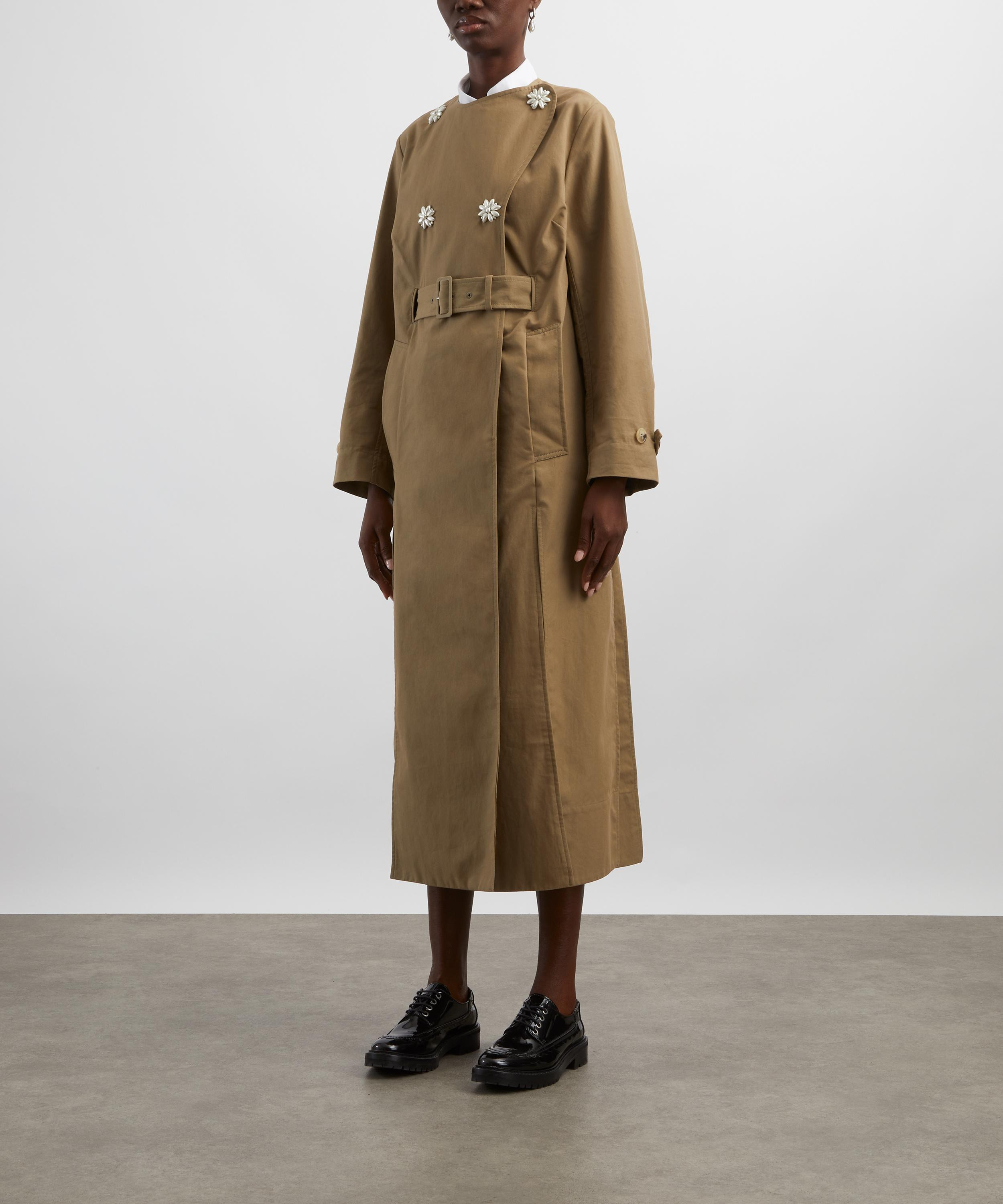 Long Multi Slit Trench Coat - 3
