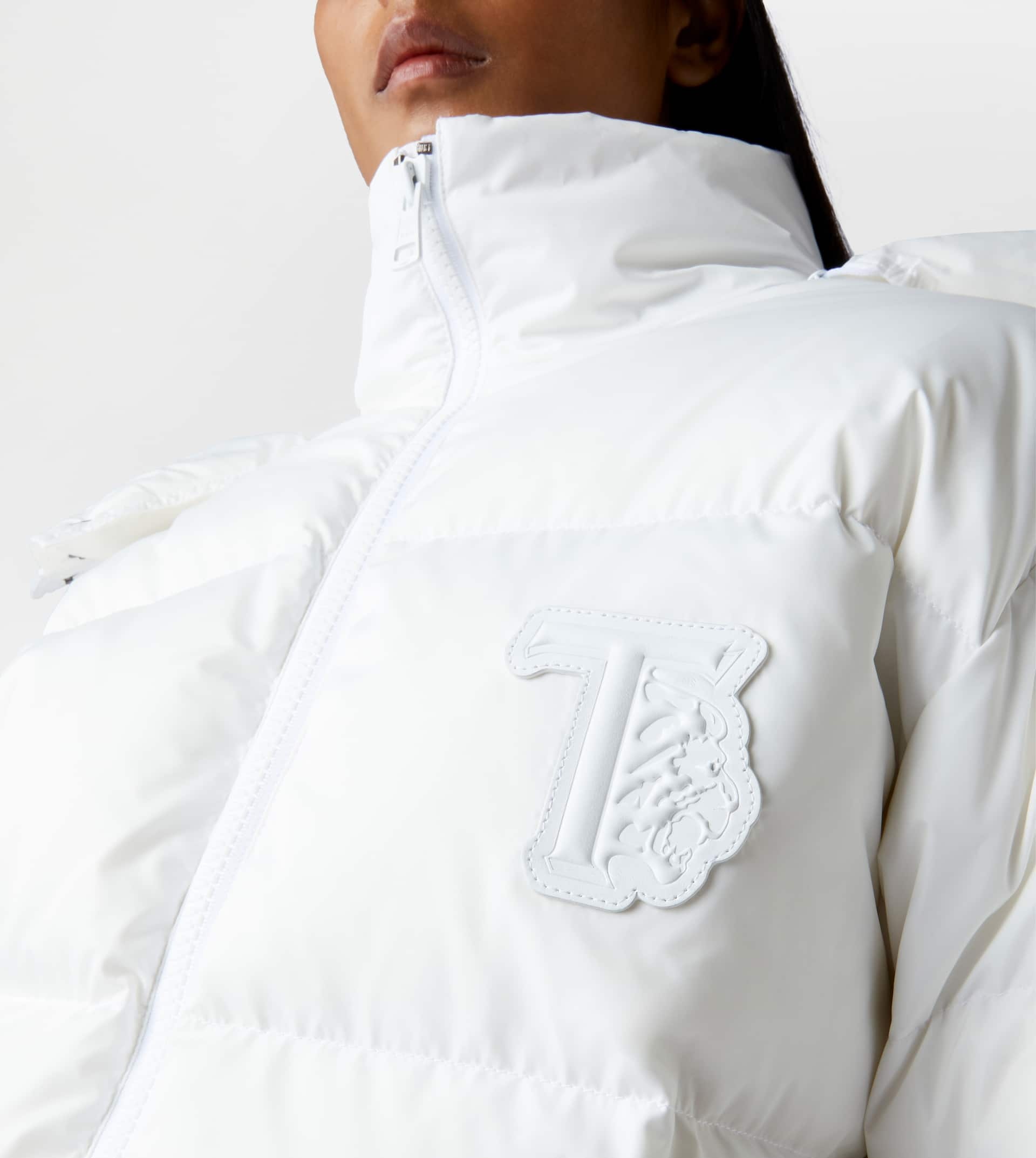 HOODED OVER DOWN JACKET - WHITE - 5