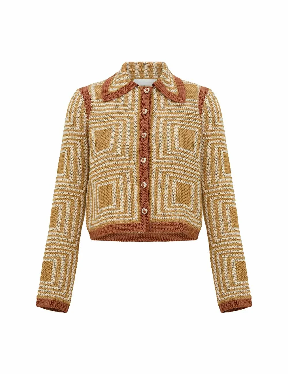 ECHO JACQUARD CARDIGAN - 1