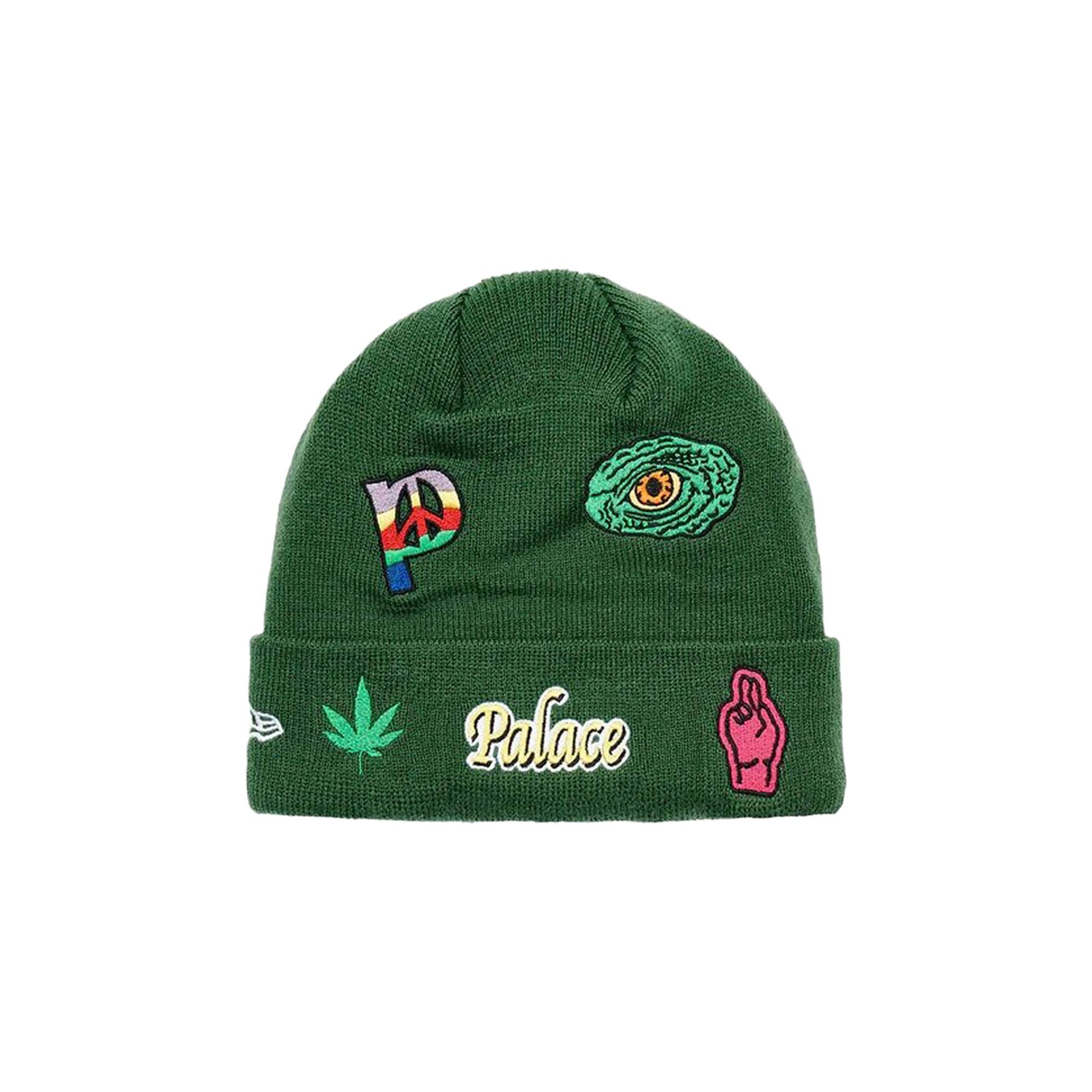 Palace x New Era Jesus Beanie 'Green' - 2