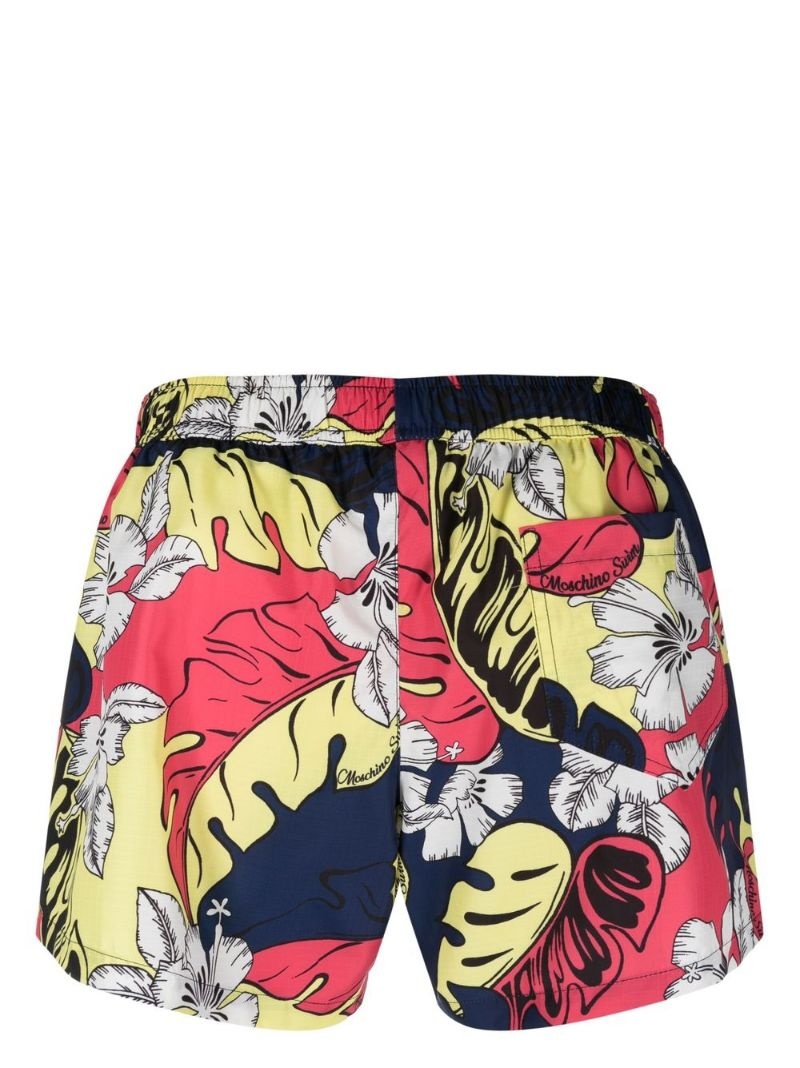floral-print swim shorts - 2