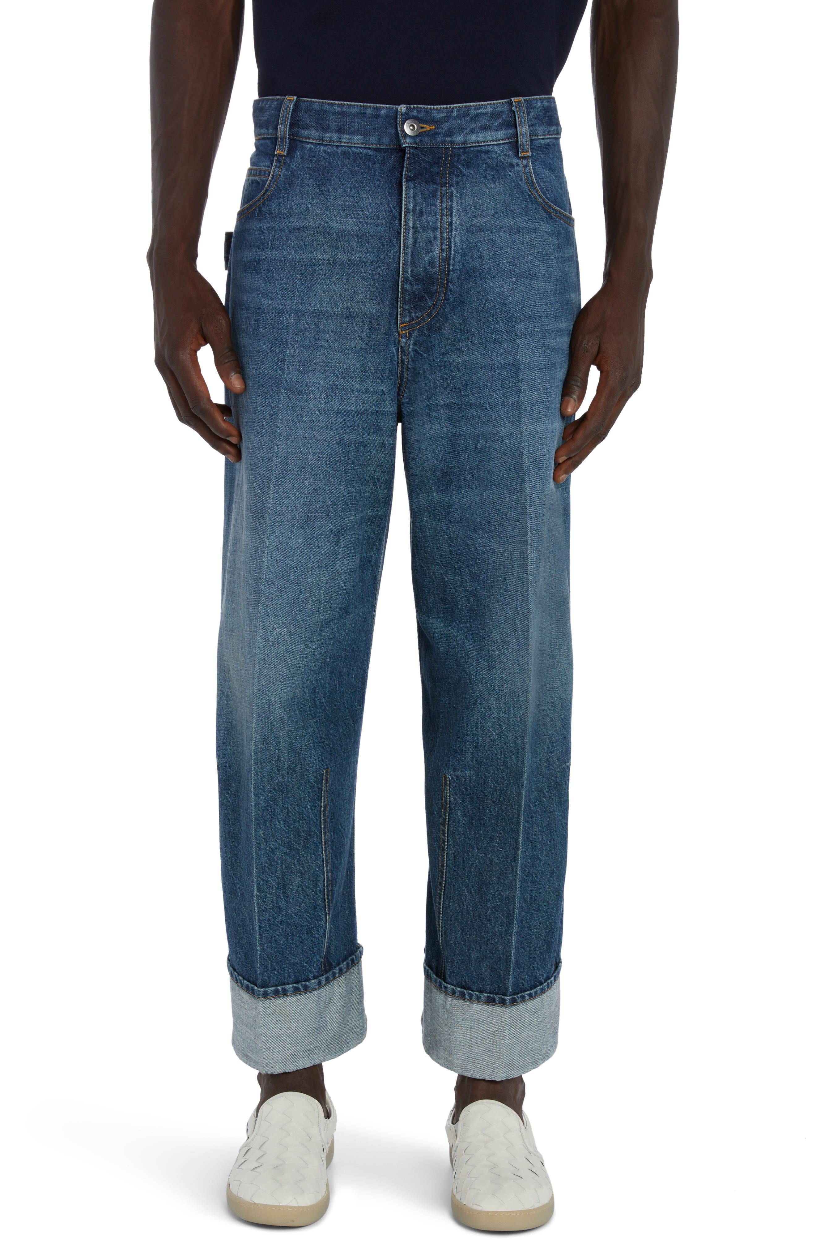 Curved Nonstretch Denim Jeans - 1