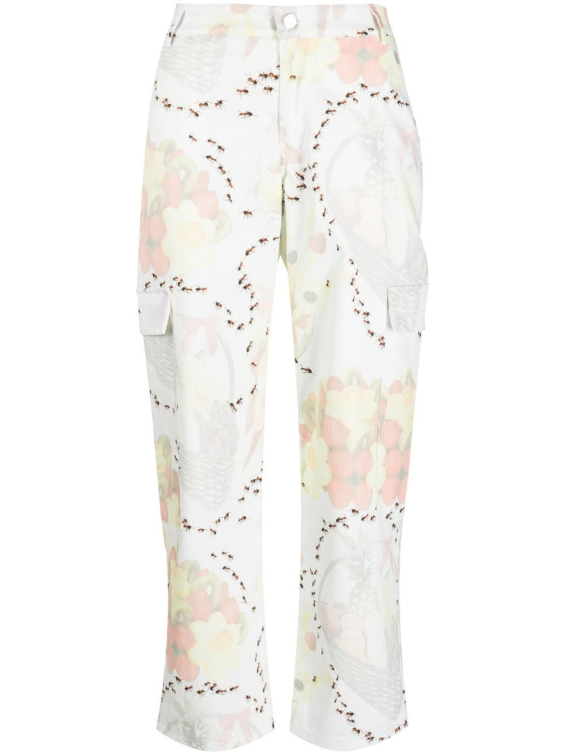 graphic-print trousers 1