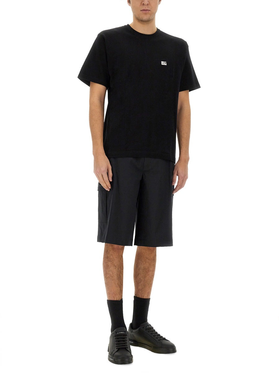 Dolce & Gabbana Men Cotton Cargo Bermuda Shorts - 2