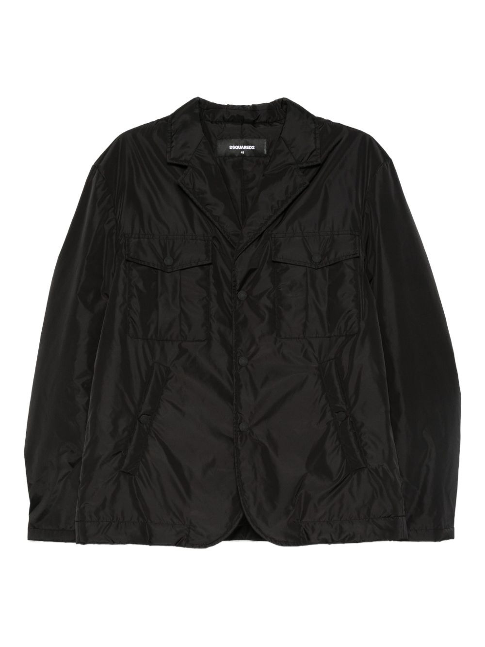 flap-pocket buttoned jacket - 1