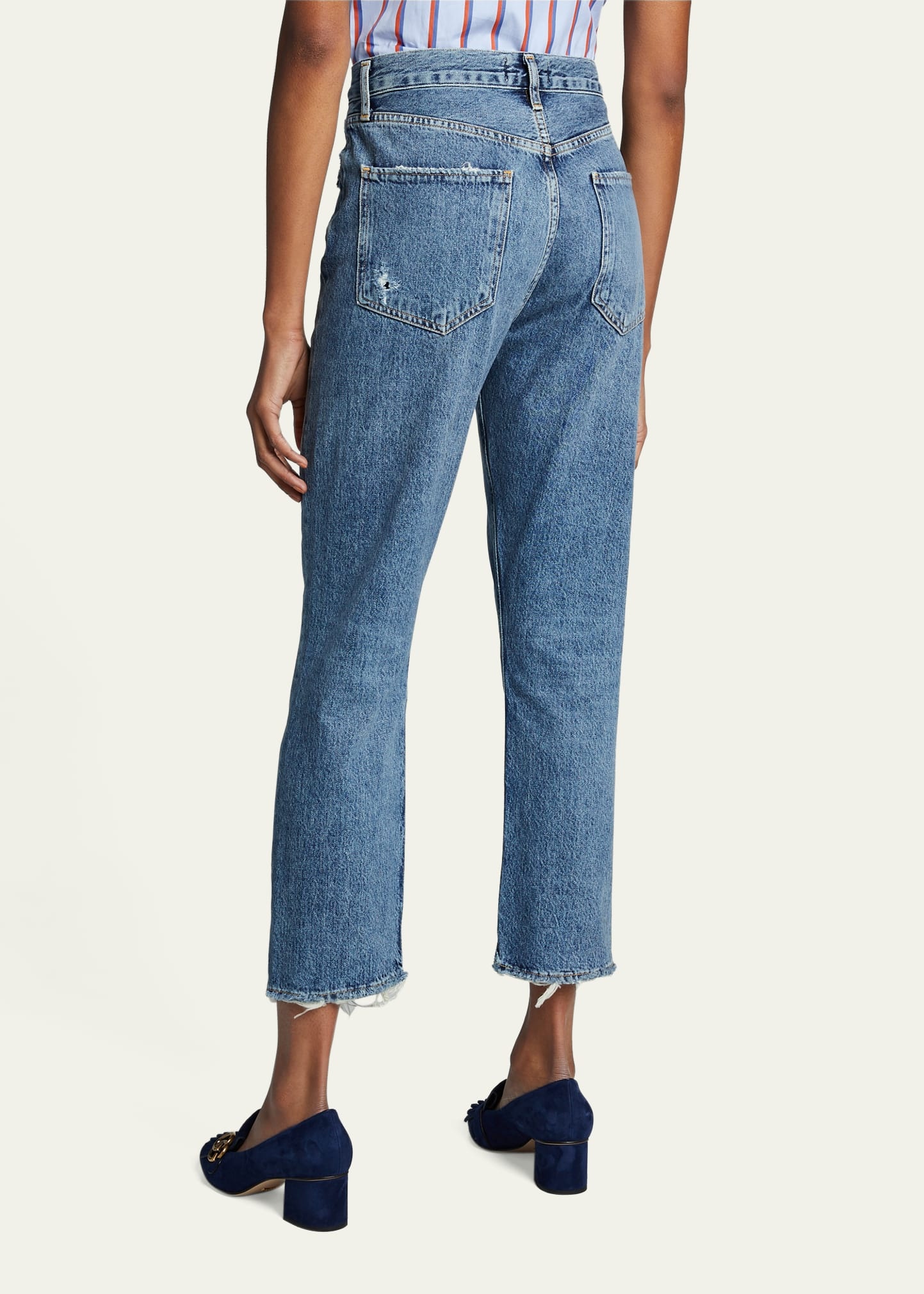 Riley High-Rise Straight Crop Jeans - 3