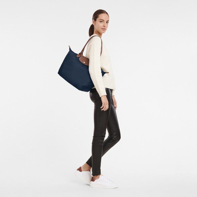 Longchamp Le Pliage Original L Tote bag Navy - Recycled canvas outlook