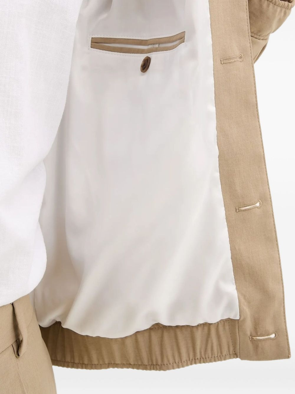 panelled buttoned jacket - 4