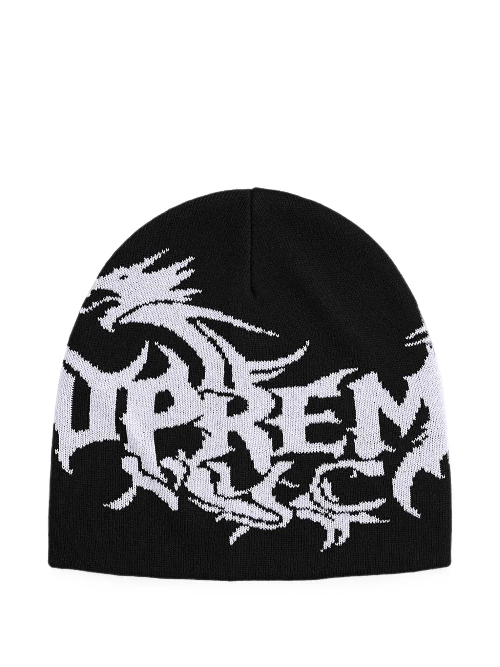 x Art Dealer Dragon logo-jacquard beanie hat - 1