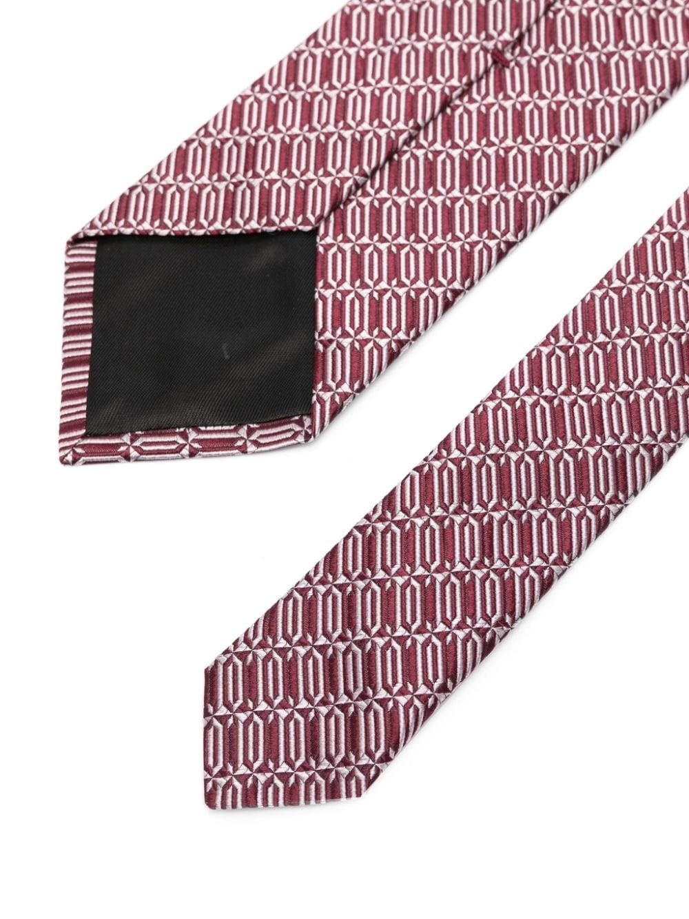 jacquard silk tie - 2