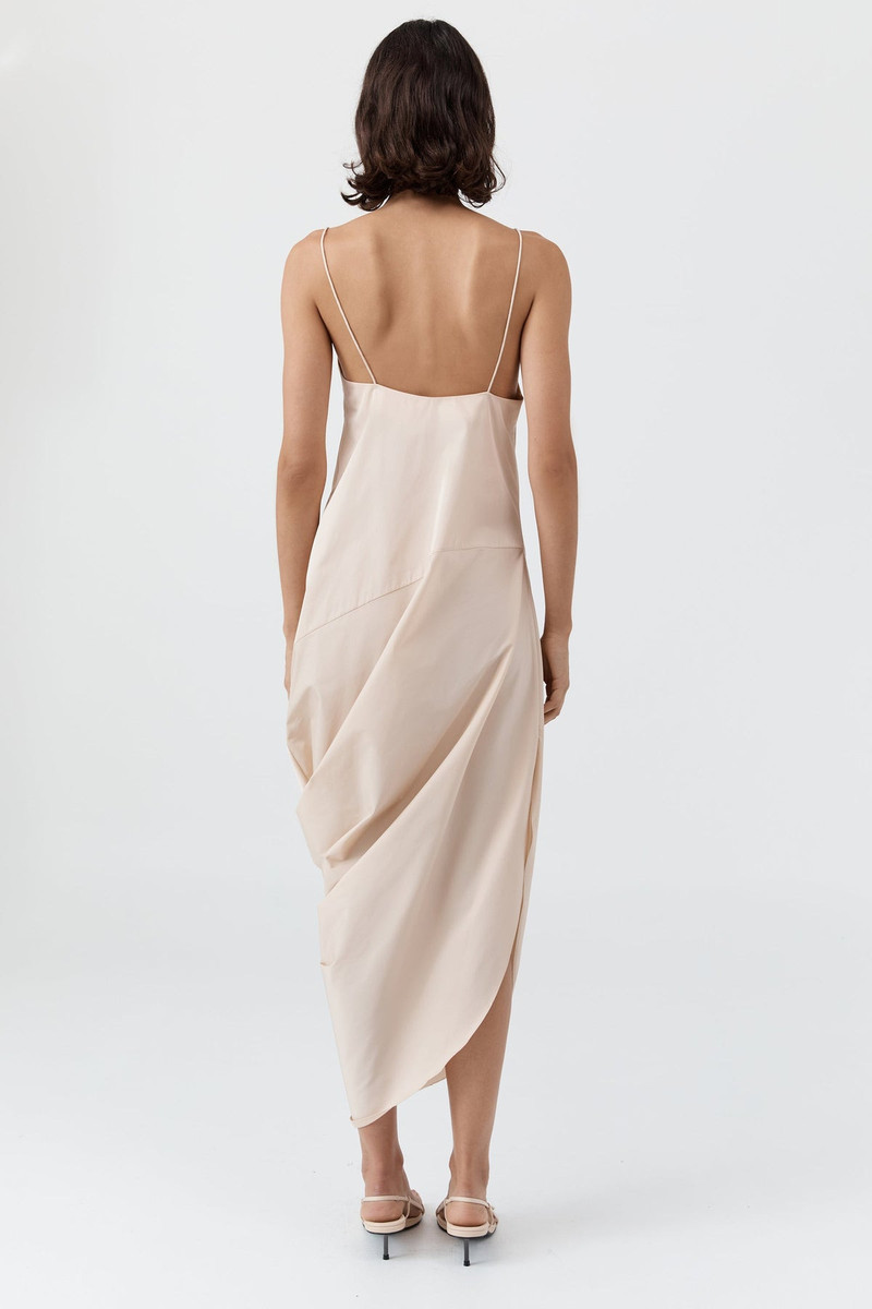 Paper Taffeta Drape Dress - Pink Salt 8