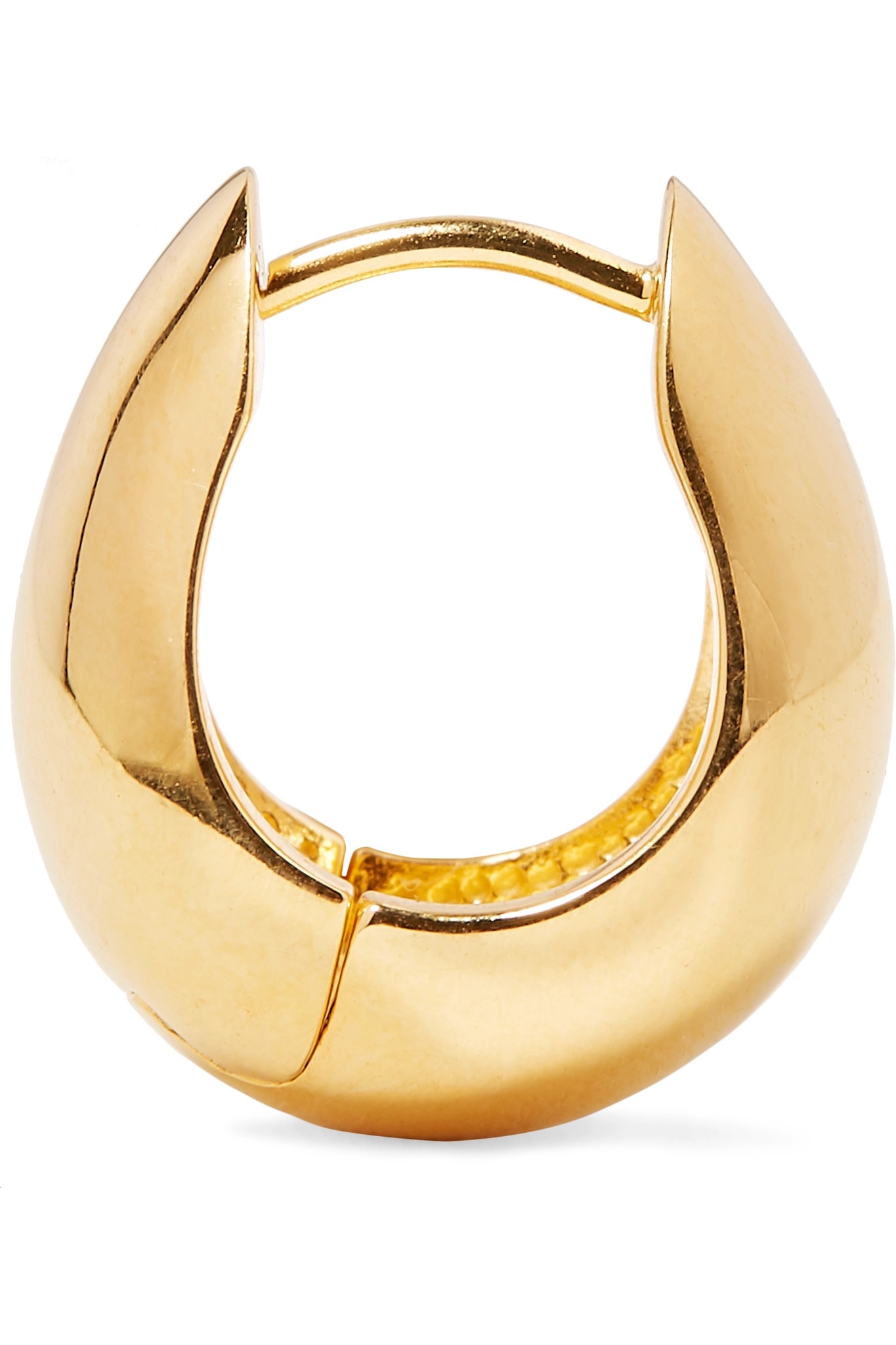 Gold vermeil hoop earrings - 3