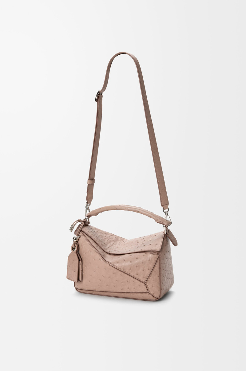 Small Featherlight Puzzle bag in ostrich 6