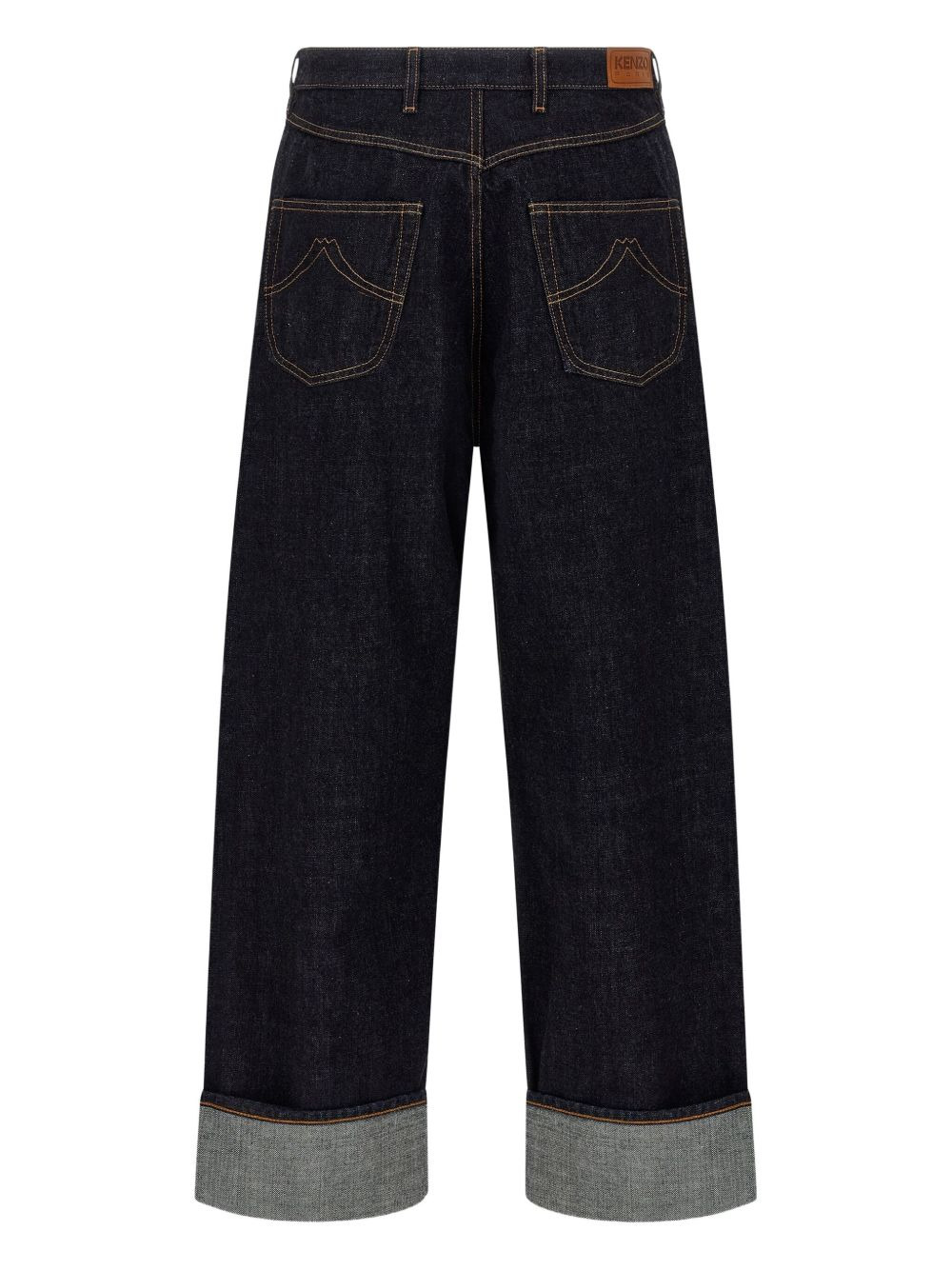 turn-up jeans - 2