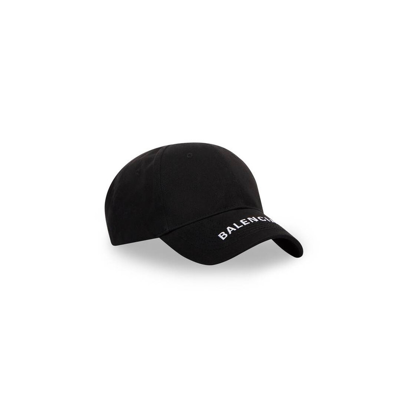 BALENCIAGA Logo Visor Cap in Black outlook