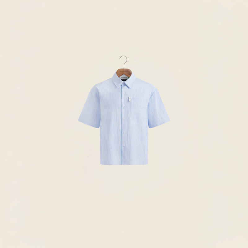 SEERSUCKER BOX FIT SHIRT 1