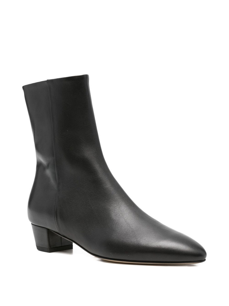Aeyde leather pointed-toe ankle boots outlook