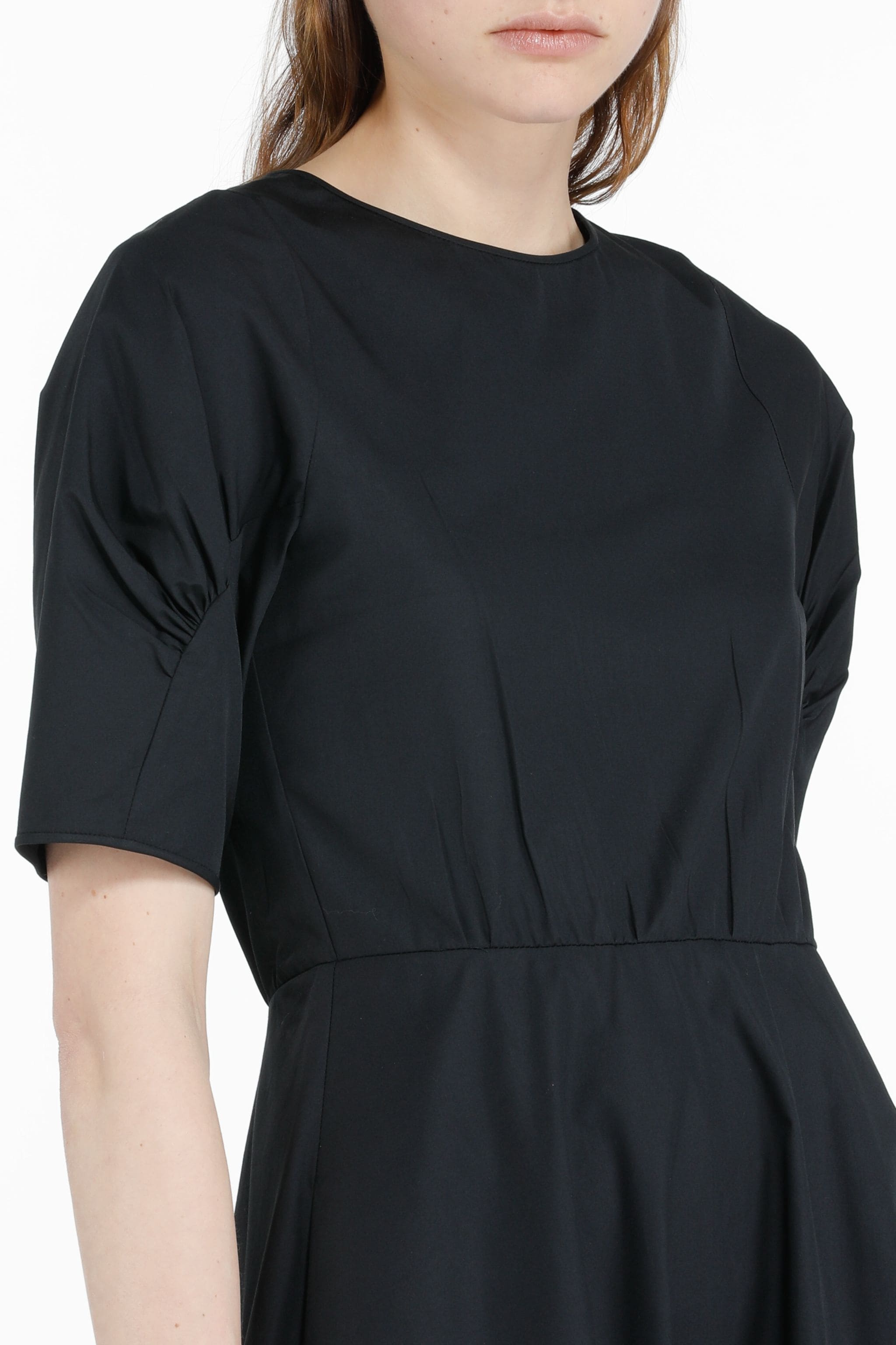 PUFF-SLEEVE COTTON DRESS - 5