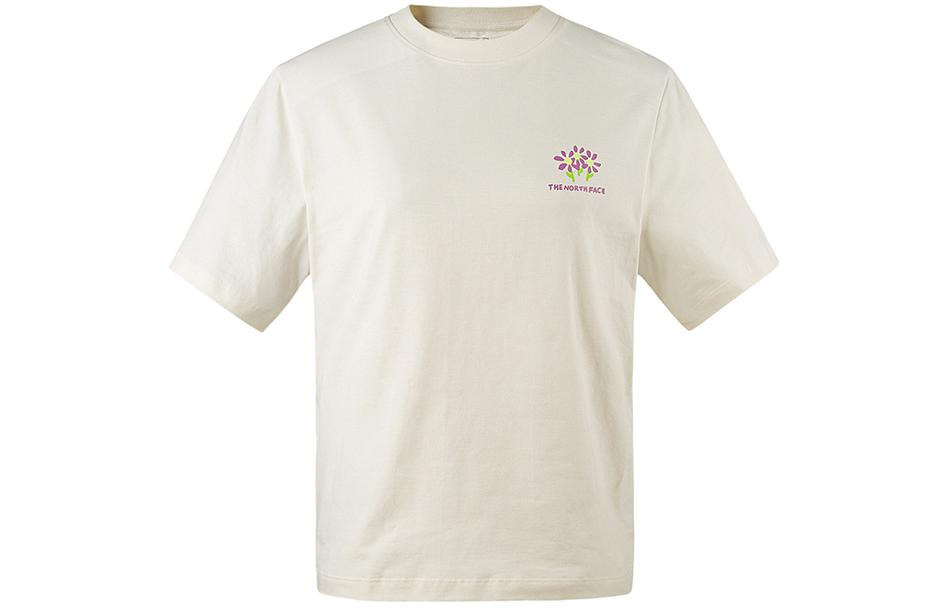 (WMNS) THE NORTH FACE Printed T-shirt 'Beige' NF0A88G1-QLI - 2