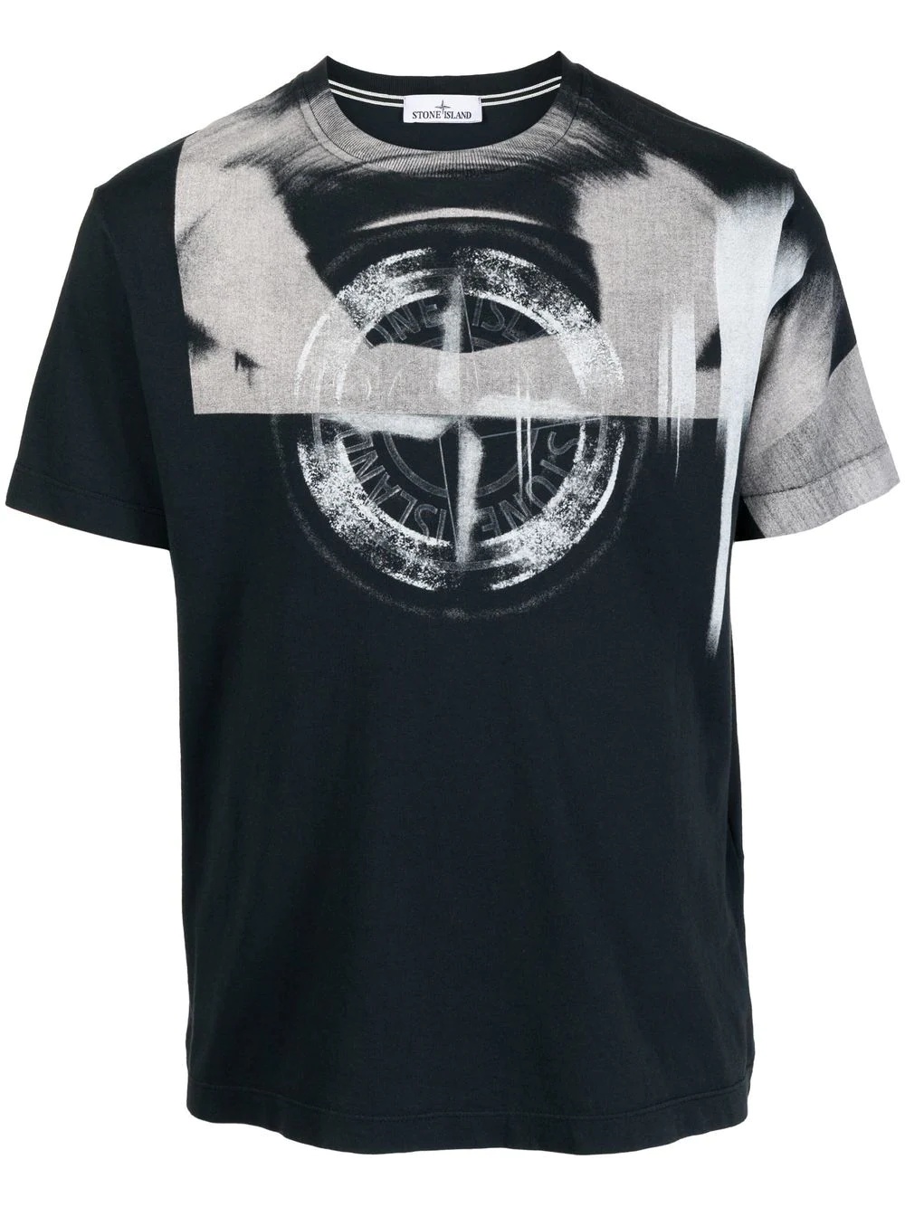 Compass-print cotton T-shirt - 1