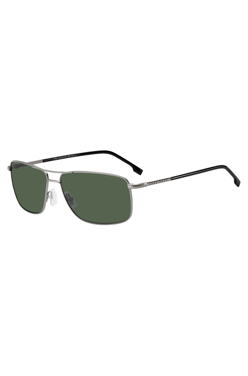 DOUBLE-BRIDGE SUNGLASSES WITH GREEN LENSES 1