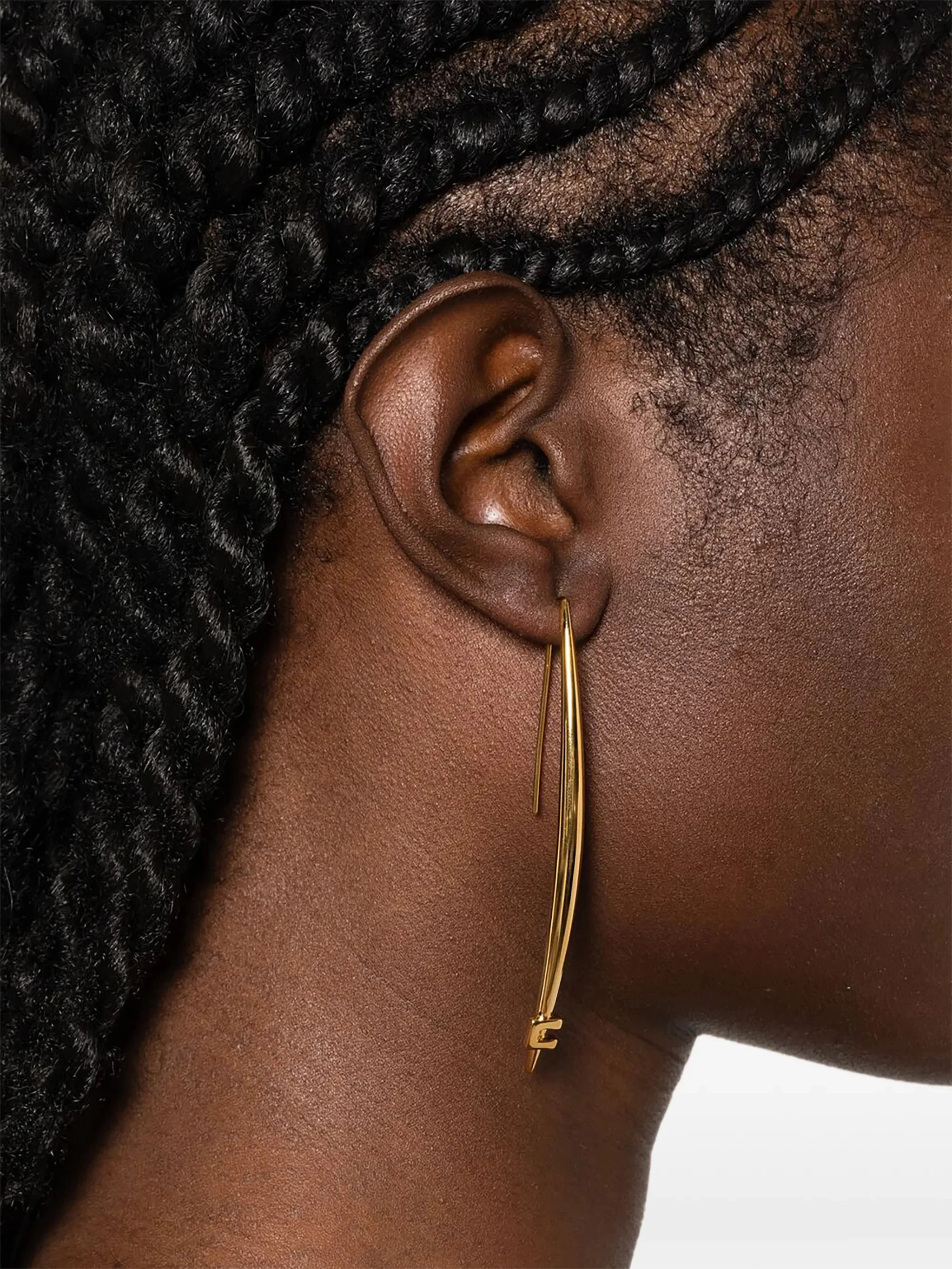 Elisabetta Franchi Logo-plaque Drop Earrings - 1
