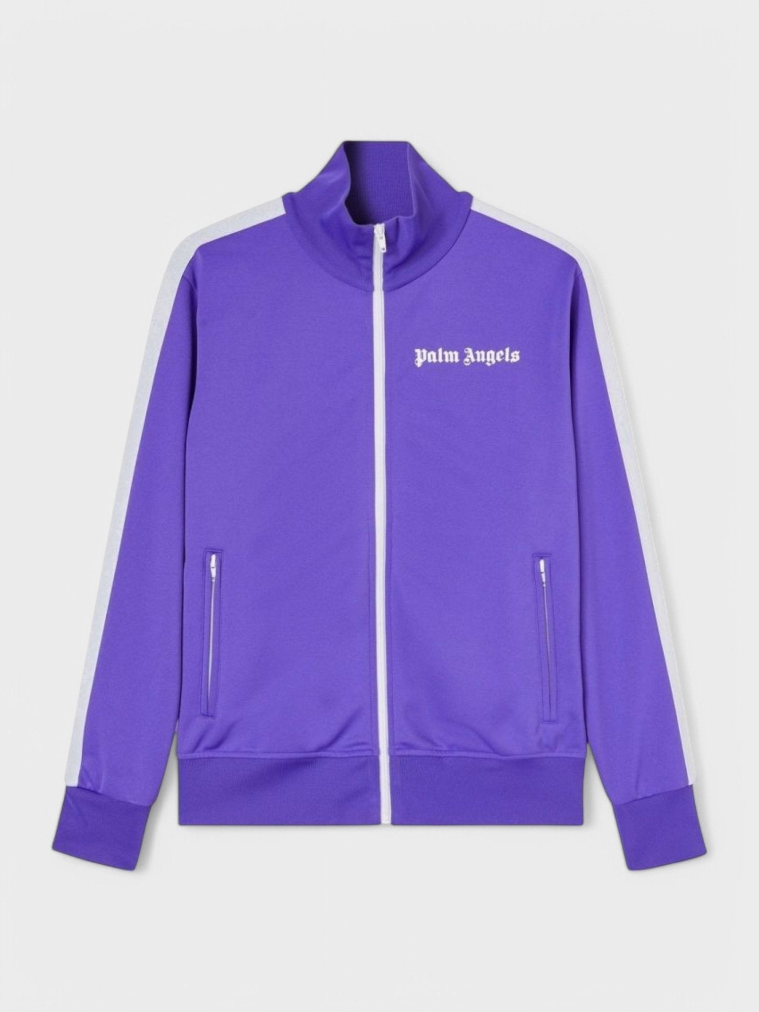 Palm Angels Classic Track Jacket Purple White - 1