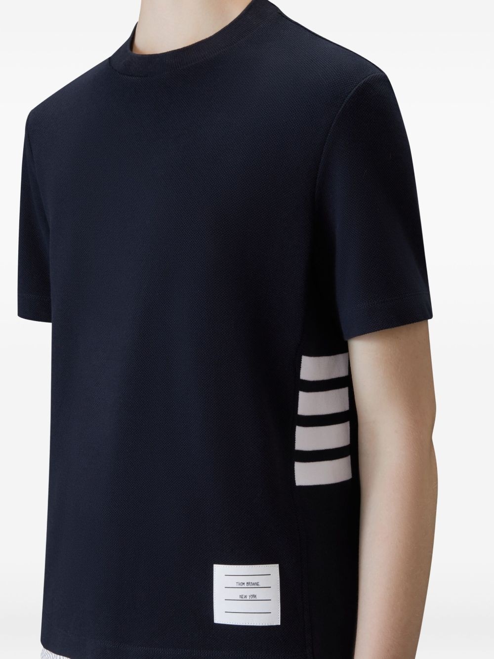 crew-neck stripe-detail T-shirt - 5