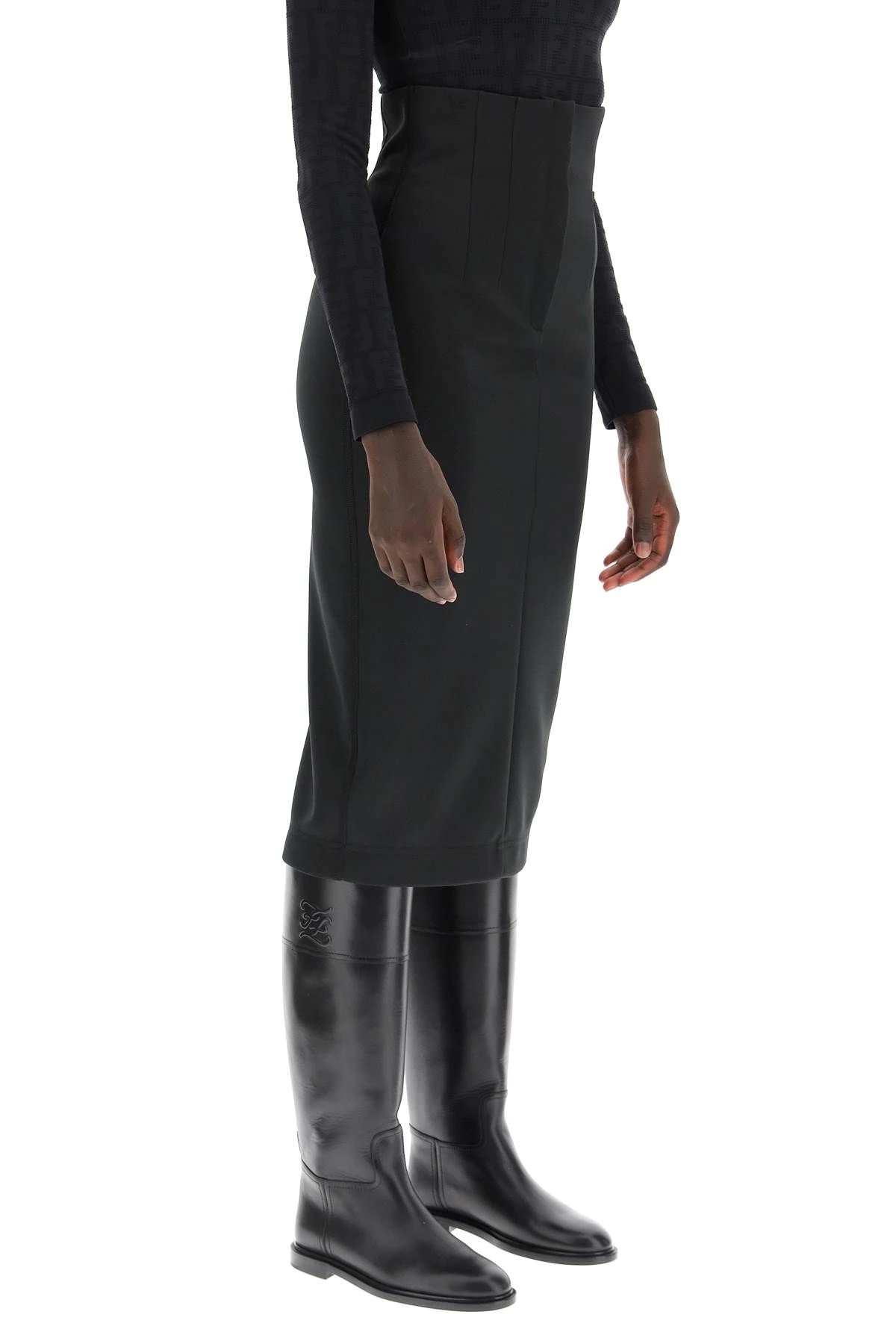 MIDI SKIRT IN TECHNICAL JERSEY - 3