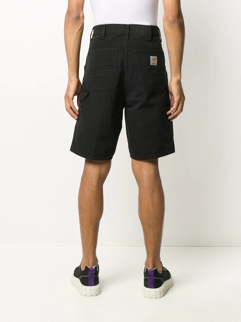 wide-leg cargo shorts - 4