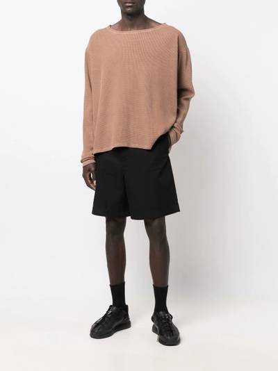 Greg Lauren textured round-neck jumper outlook