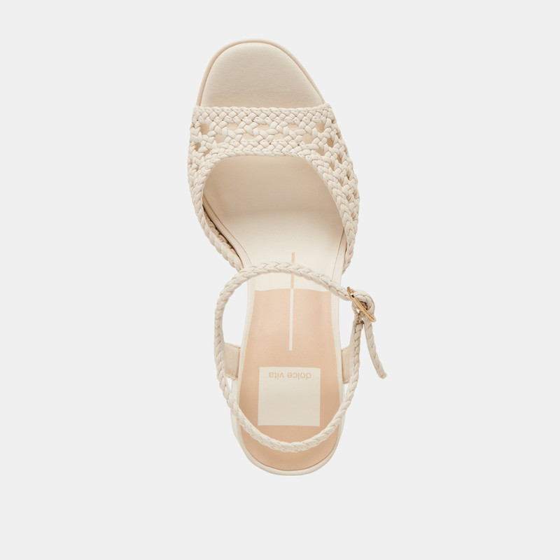 PEYTEN HEELS CREME WOVEN STELLA 11