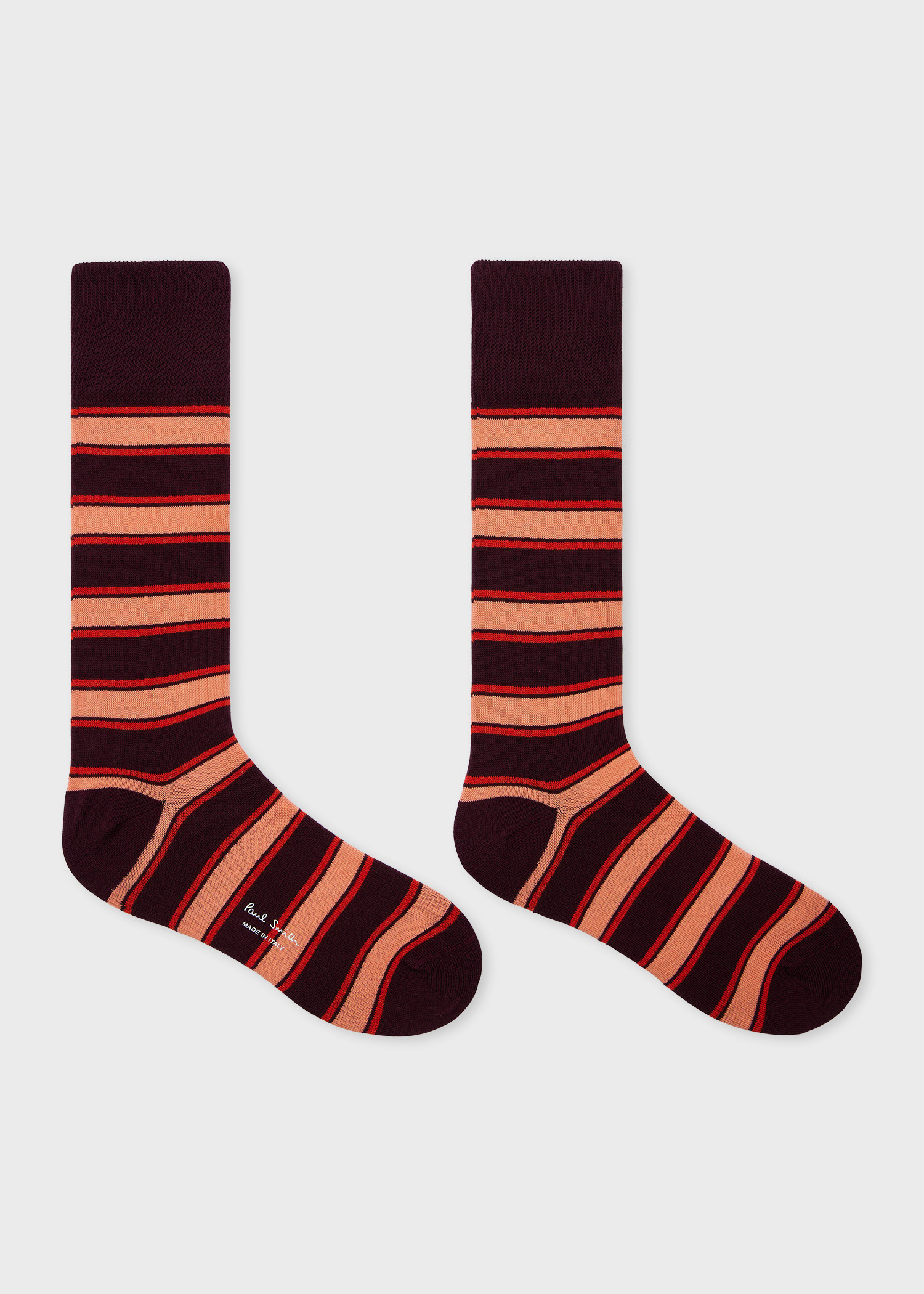 Red Stripe Cotton-Blend Socks - 2