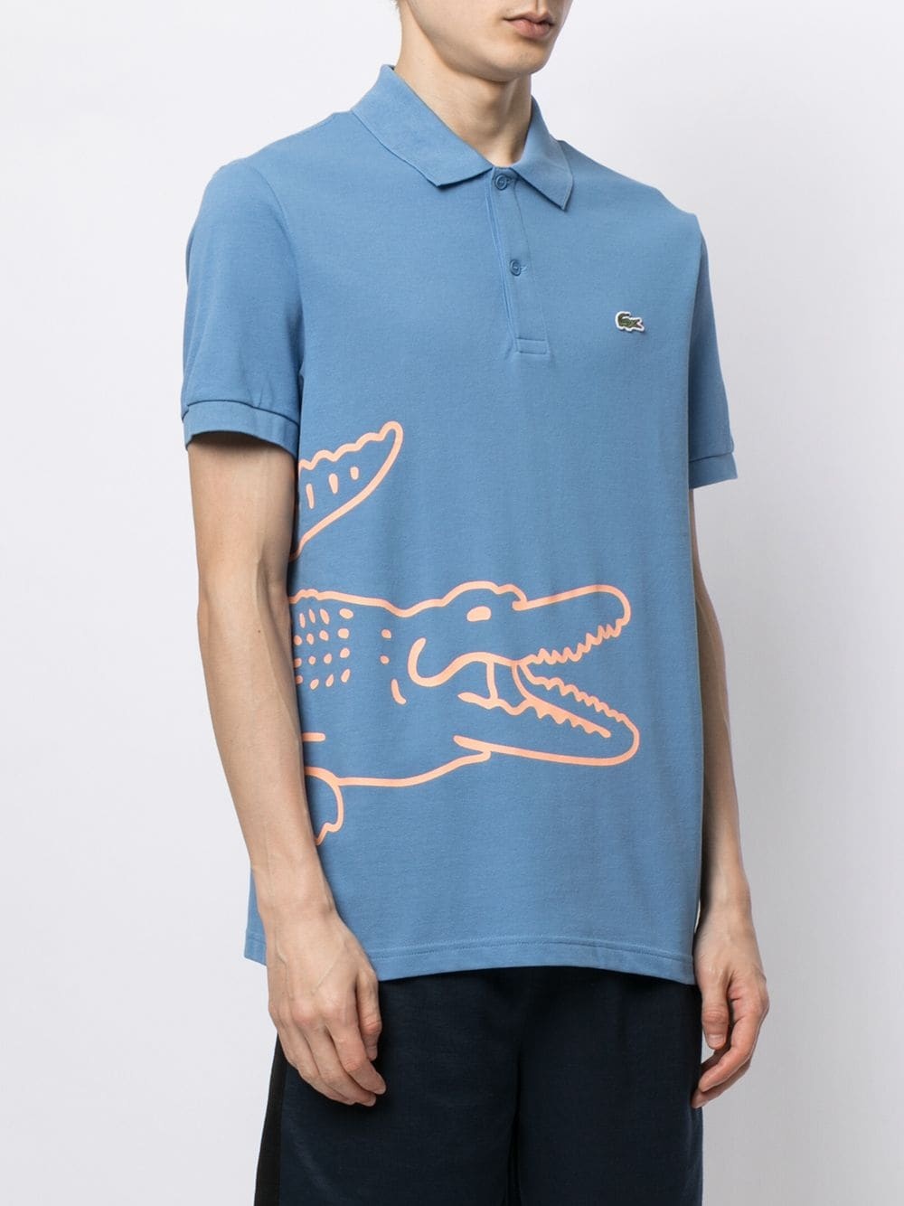 logo-print short-sleeved polo shirt - 3